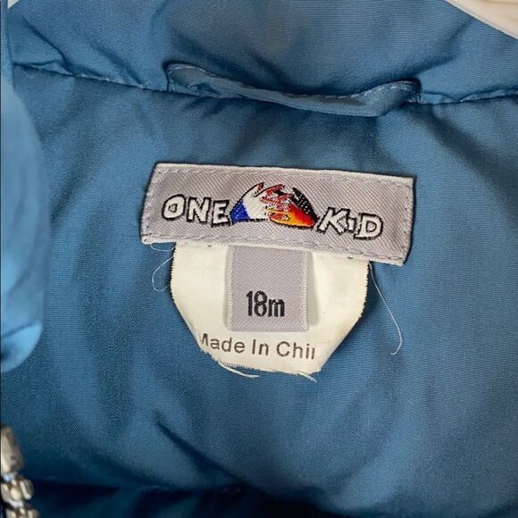 ONE KID Baby Boy 18 month 75% Down Puff Vest - Picture 4 of 7